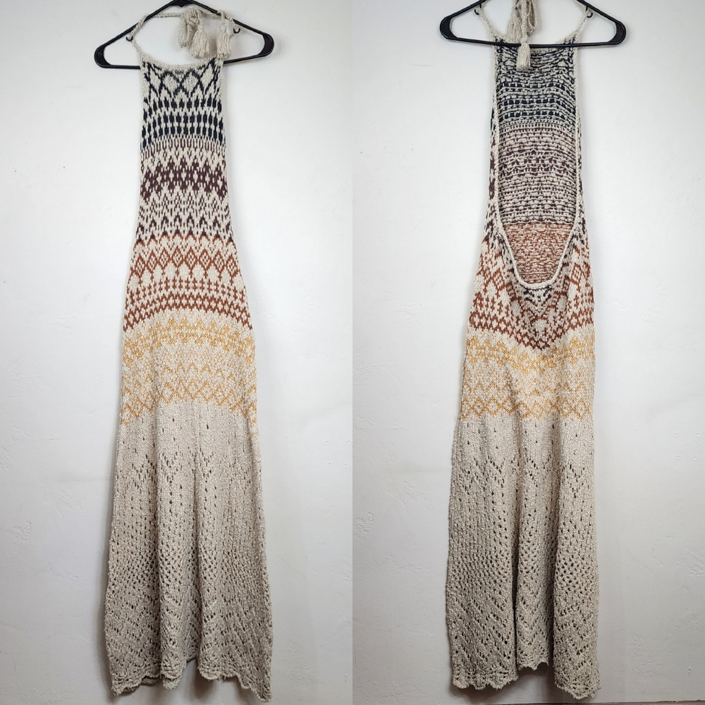 Free People Multicolor Crochet Maxi Dress - Picture 2 of 9